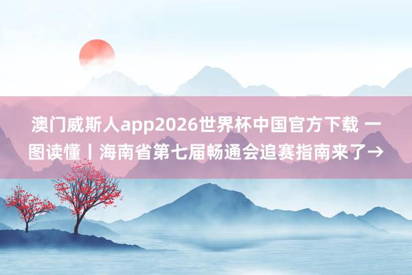澳门威斯人app2026世界杯中国官方下载 一图读懂丨海南省第七届畅通会追赛指南来了→